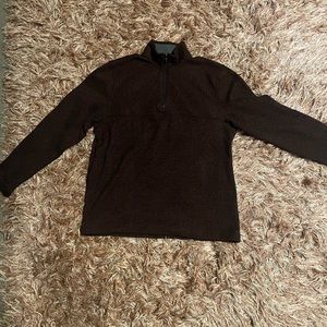Van Heusen L maroon 3/4 zip sweater